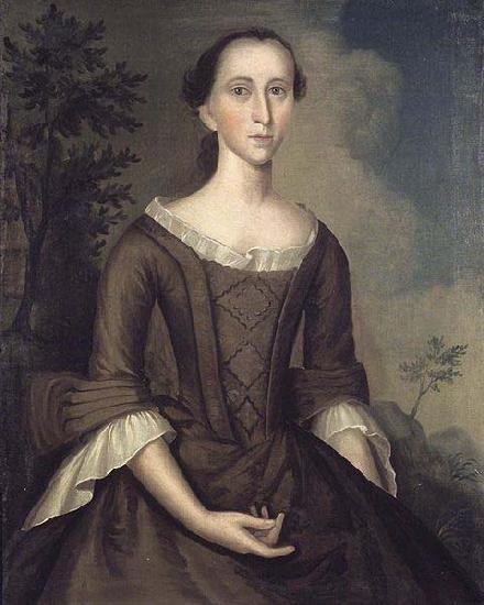 Joseph Badger Mrs. John Haskins (Hannah Upham) oil painting picture